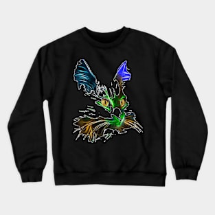 Best Colorful Cat Design, For Cat Lovers, Who Love Cool Cats Crewneck Sweatshirt